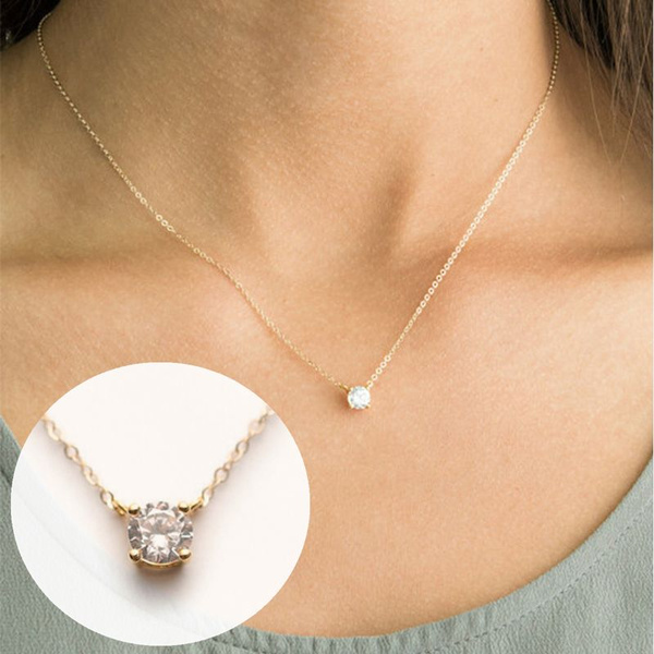TAP Floating Diamond Necklace - Squash Blossom Vail